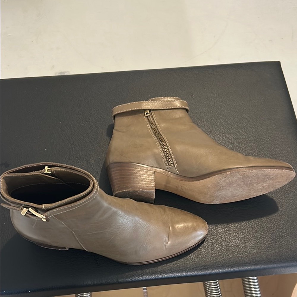 J. Crew Taupe Ankle Booties